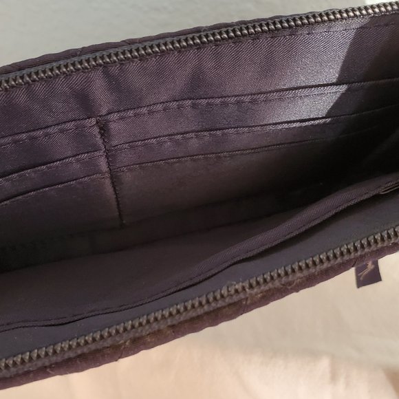 Vera Bradley Navy Wristlet + Cosmetic Makeup Bag - Picture 2 of 8